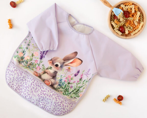 BABERO CON MANGAS IMPERMEABLE LAVANDA