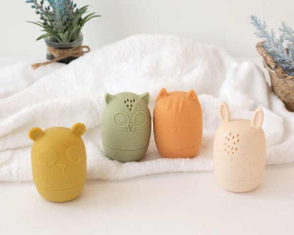 MUÑECOS DE BAÑO ANTIMOHO 4PZAS