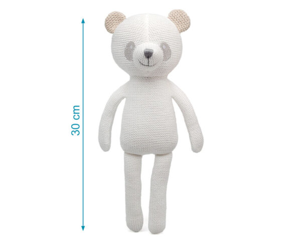 PELUCHE PANDA ALGODON BLANCO 30CM - Imagen 2