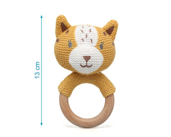SONAJERO TIGRE 13CM ALGODON - Imagen 3