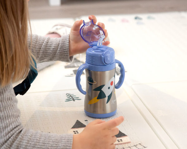 TAZA-TERMO APRENDIZAJE 280ML AZUL - Imagen 3