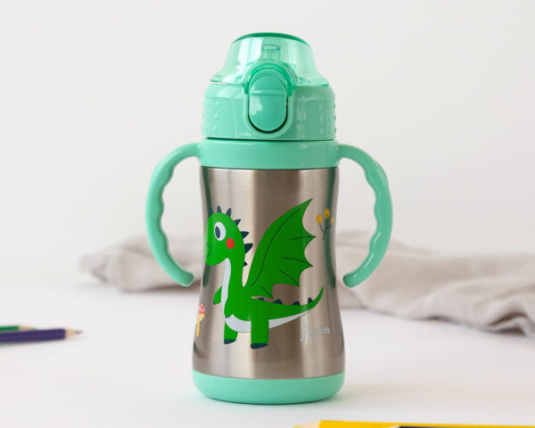 TAZA-TERMO APRENDIZAJE 280ML VERDE