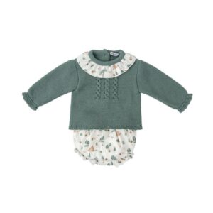 CONJUNTO RANITA + CAPOTA BEBE FIORDO