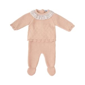 CONJUNTO POLAINA + CAPOTA  PUNTO BEBE ESCARCHA