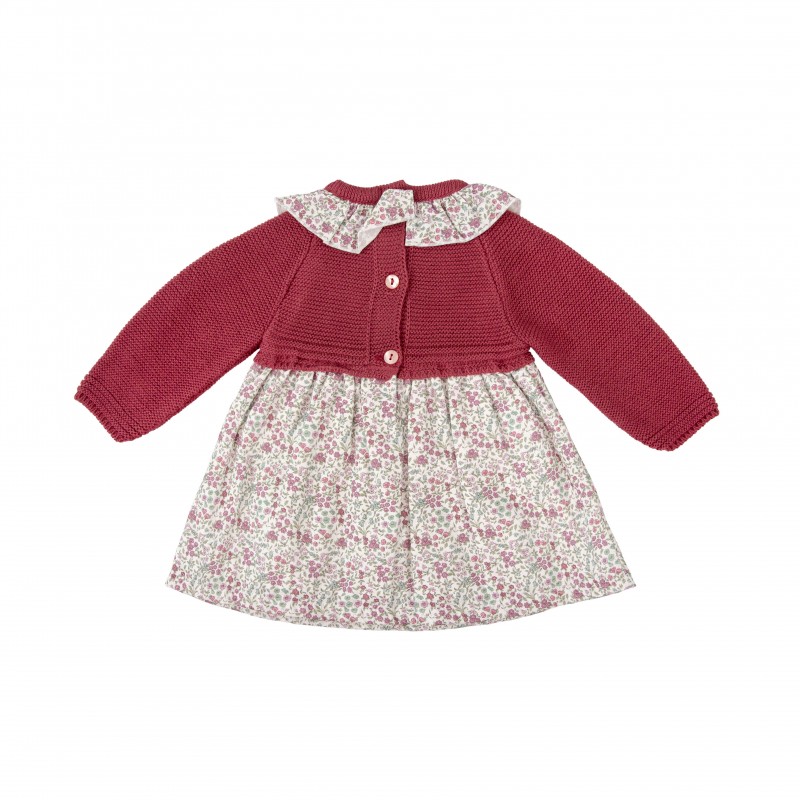 VESTIDO + CAPOTA  BEBE PUNTO SOLSTICIO - Imagen 2