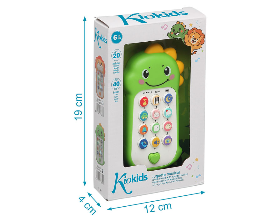 TELEFONO MUSICAL 19X13CM DINO - Imagen 5