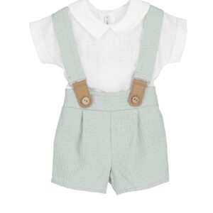 CONJUNTO POLOLO CON TIRANTES ALGODON NIÑO KAVARATI