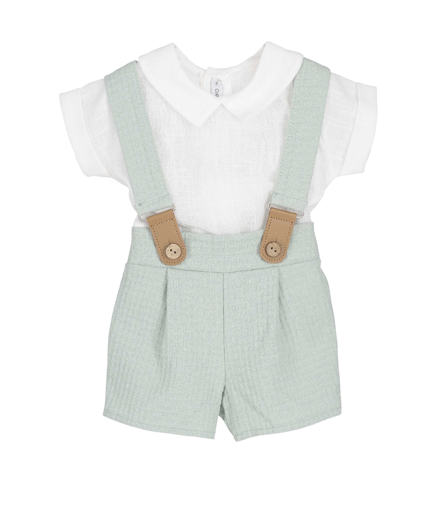 CONJUNTO POLOLO CON TIRANTES ALGODON NIÑO KAVARATI