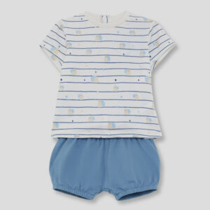 CONJUNTO POLOLO BEBE NIÑO CARACOLES