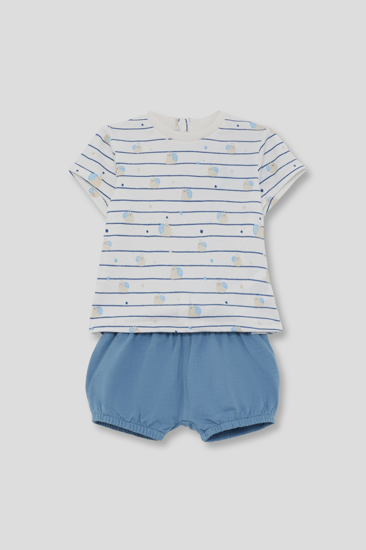 CONJUNTO POLOLO BEBE NIÑO CARACOLES