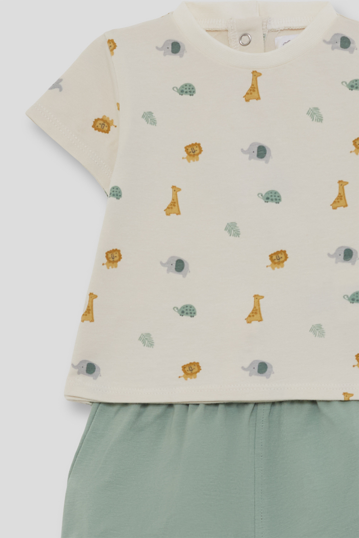 CONJUNTO POLOLO BEBE NIÑO ANIMALITOS - Imagen 2