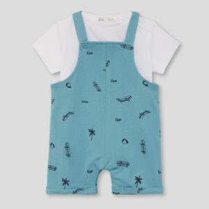 PETO Y CAMISETA MANGA CORTA NIÑO SKATE