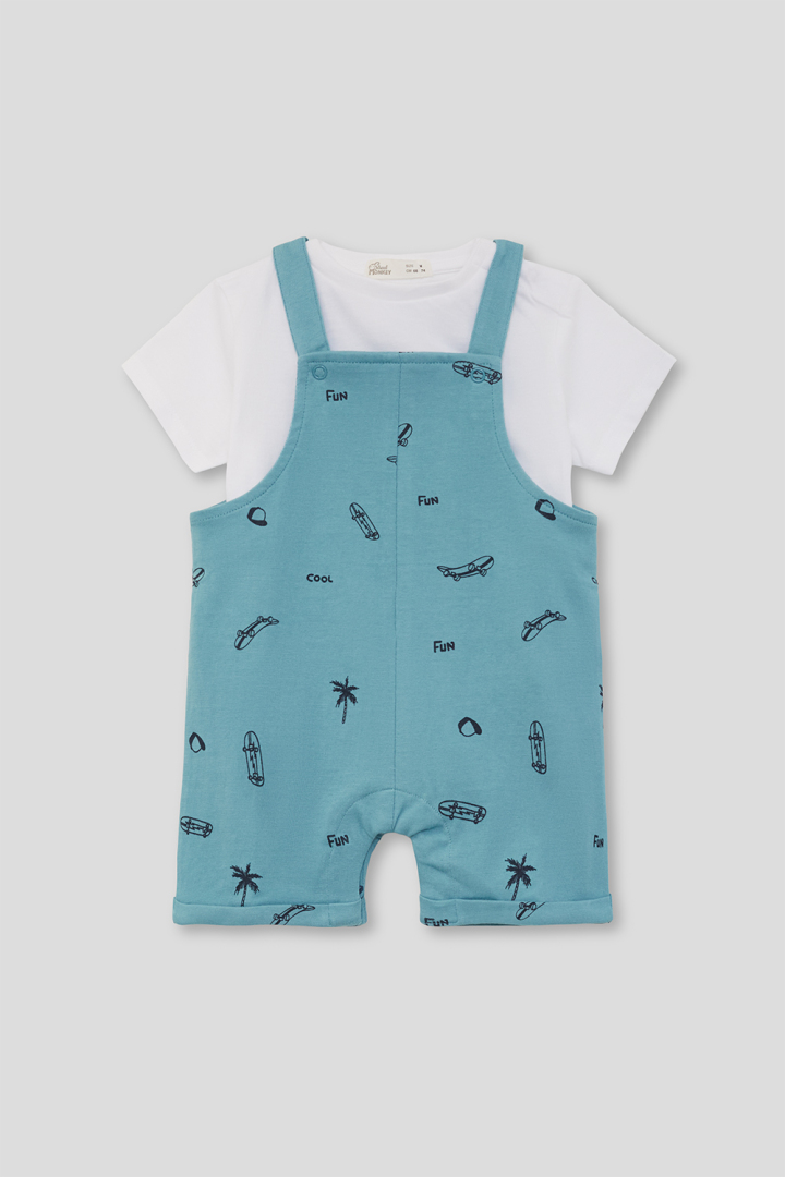 PETO Y CAMISETA MANGA CORTA NIÑO SKATE