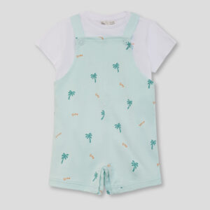 PETO CON CAMISETA MANGA CORTA NIÑO DINO