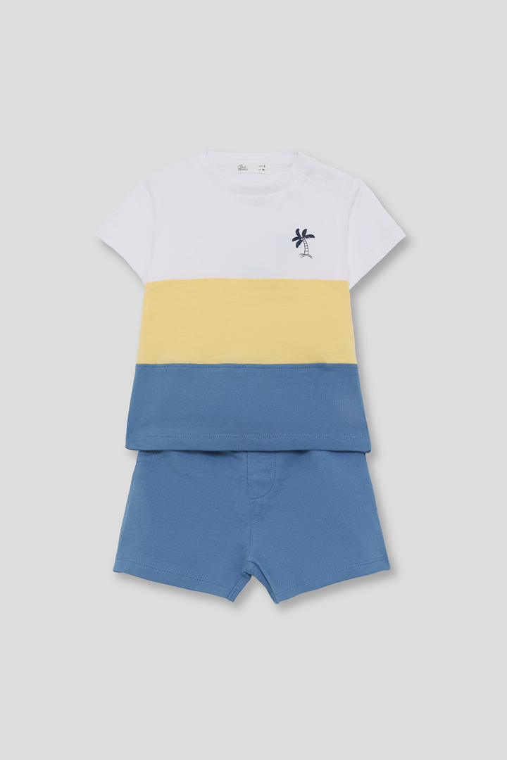 CONJUNTO DE PANTALON MANGA CORTA NIÑO PALMERA