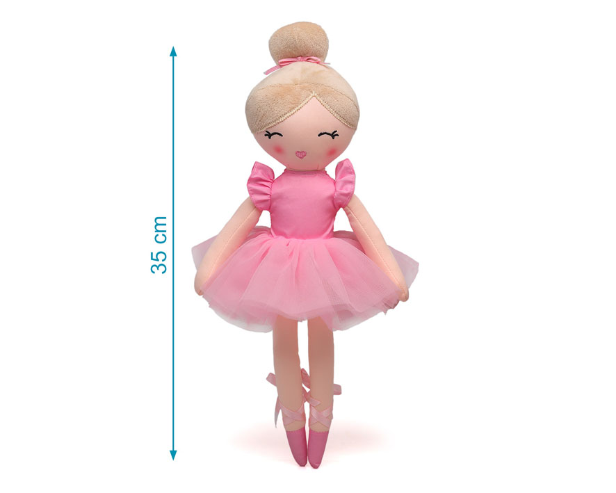 MUÑECA DE TRAPO 35CM BAILARINA KIOKIDS - Imagen 2