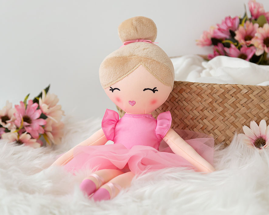 MUÑECA DE TRAPO 35CM BAILARINA KIOKIDS