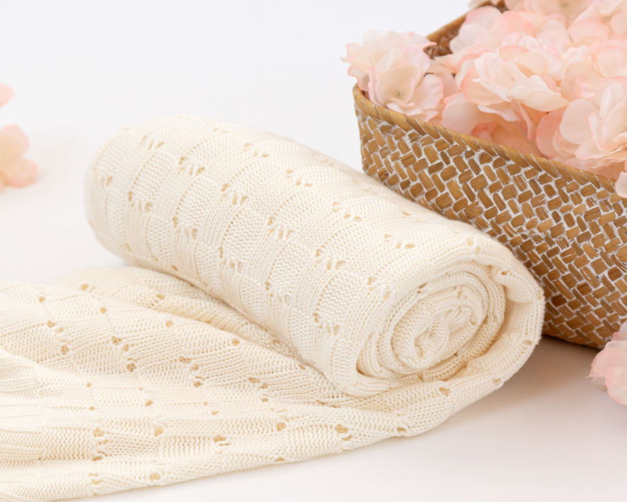 MANTITA BAMBÚ 80X110CM CRUDO KIOKIDS