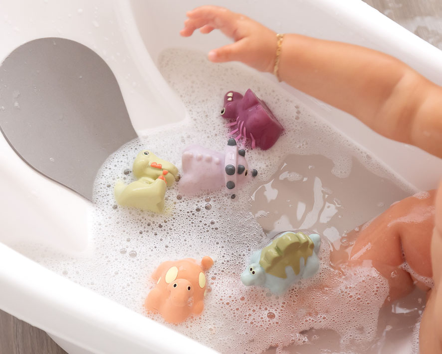 RED MUÑECOS DE BAÑO ANTIMOHO DINOS 5PZAS KIOKIDS - Imagen 2