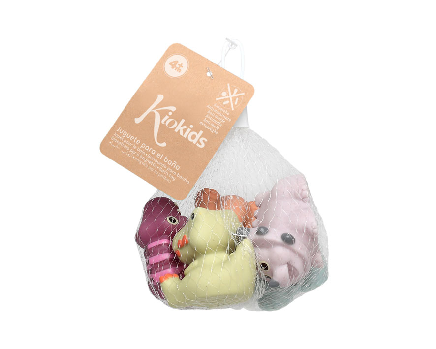 RED MUÑECOS DE BAÑO ANTIMOHO DINOS 5PZAS KIOKIDS - Imagen 4