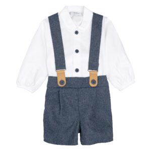 CONJUNTO NIÑO POLOLO CON TIRANTES Y CAMISA NARON