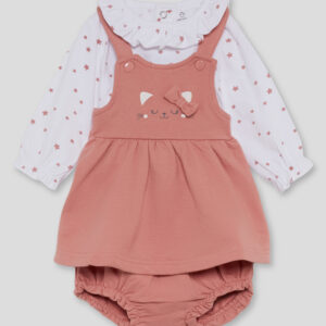 VESTIDO BEBE CON CUBREPAÑAL STREET MONKEY